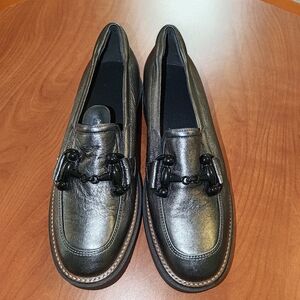 GABOR Chunky Loafer Women's 5524069 Pewter Metallic EU 40 US Size 10